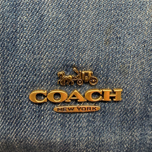 Coach Denim Sutton Shoulder Bag - Picture 4 of 7